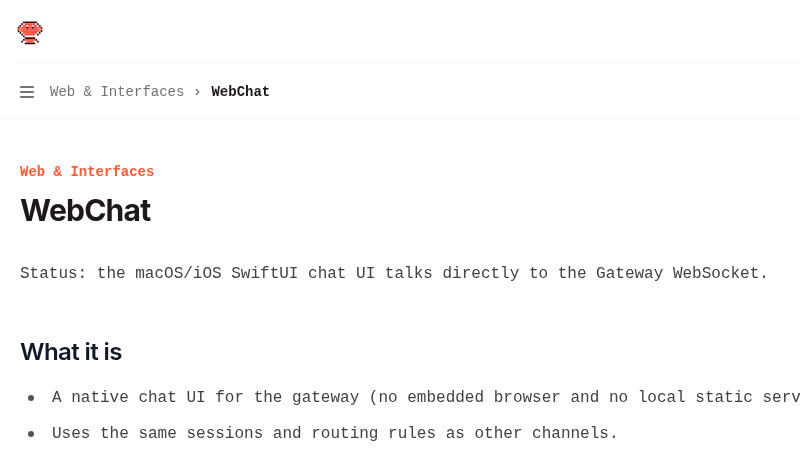 Moltbot AI асистент интерфейс